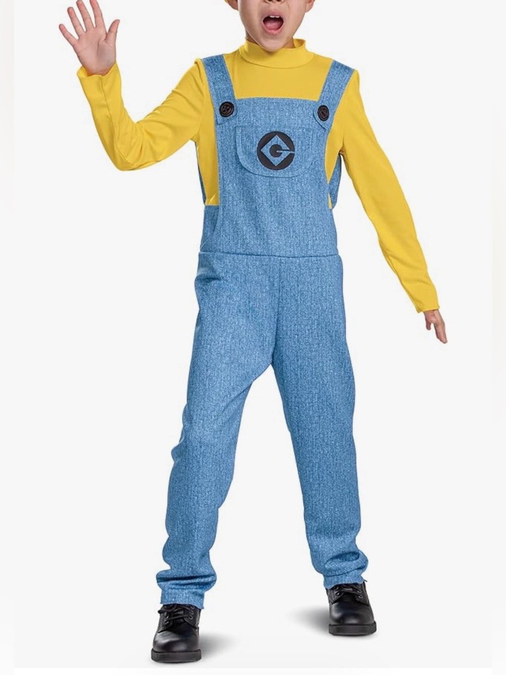 Bob Minions Costume for Kids, Official Minion Jumpsuit ONLY
size M